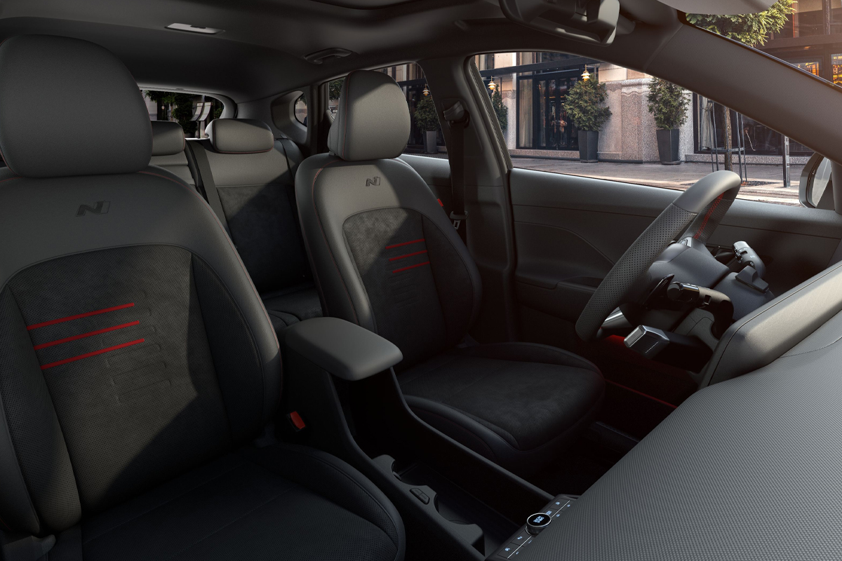 Hyundai KONA Innenraum, Nahaufnahme Sitze